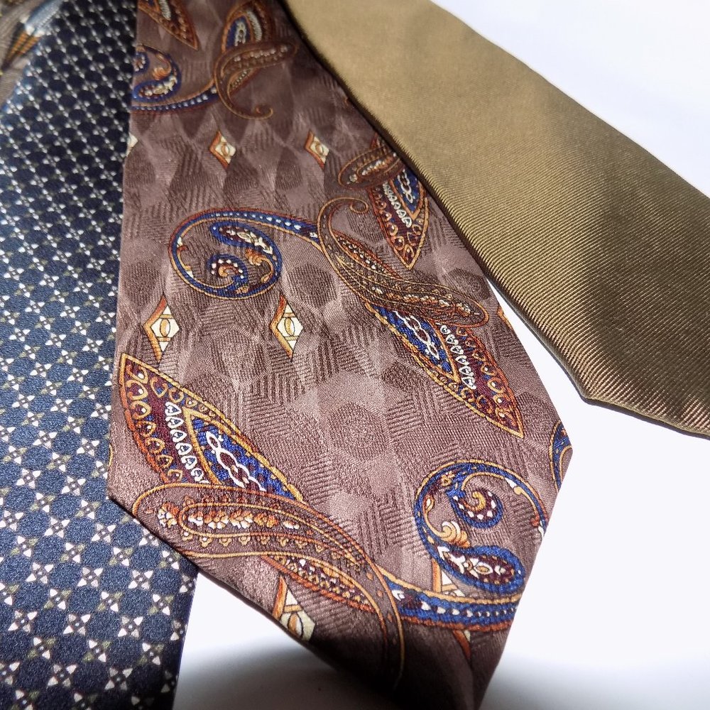 Jones New York / Zylos / Clay Brooke Ties Lot of 5 - Picture 5 of 7